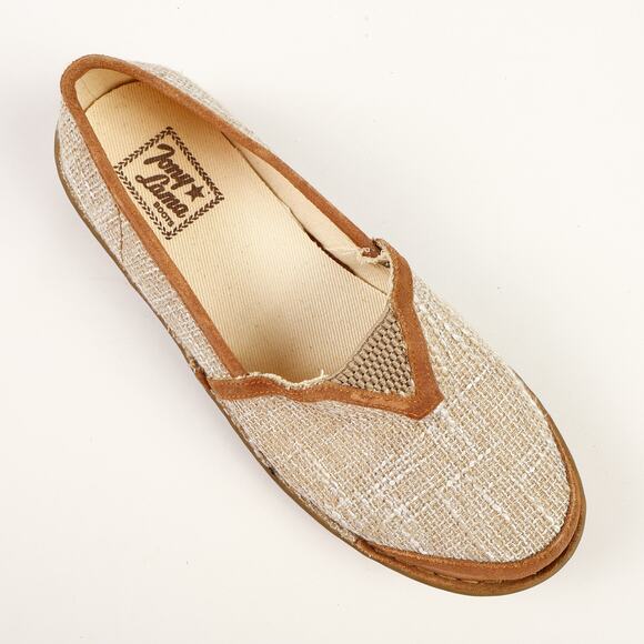 Tony Lama Boots Womens 8.5 M Renata Beige Flat Slip-on Shoes TLC105L - Picture 8 of 10